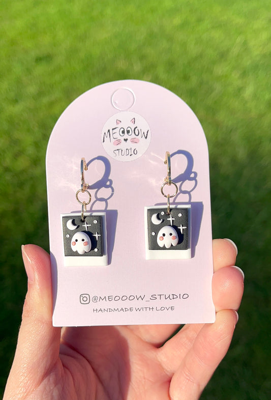 Ghost Polaroid Earrings