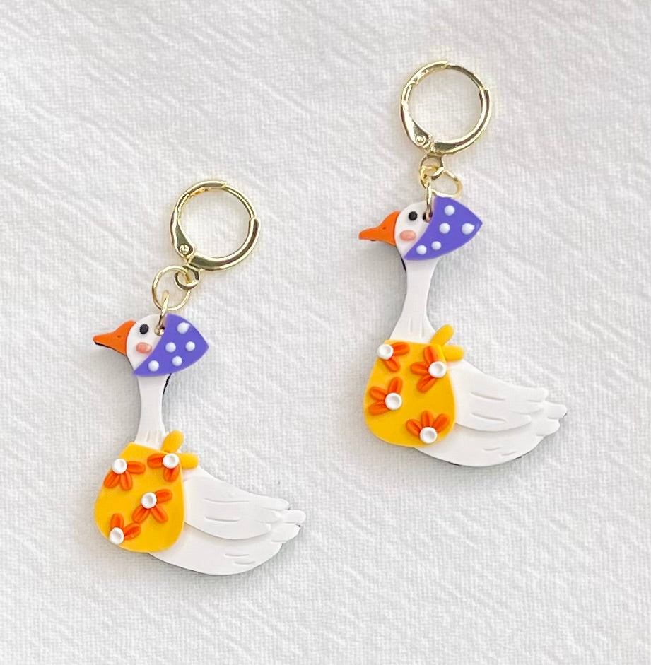 Goose Earrings